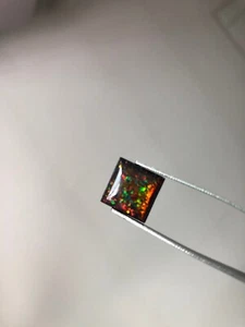 Lab Created Black Opal - Square Cabochon AAA Loose Gemstones (4x4mm - 15x15mm) - Picture 1 of 2