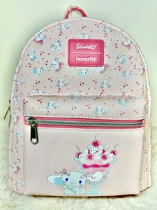 Loungefly Sanrio Cinnamoroll Sundae Mini Backpack: Desserts, Ice Cream, Cherries - Picture 1 of 9