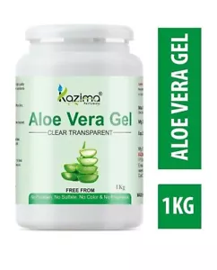 3x KAZIMA Aloe Vera Gel-100% Raw Pure Natural Gel-1 Kg Each Jumbo Packs - Picture 1 of 3