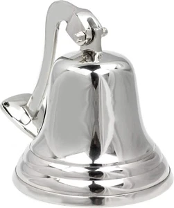 CAMPANA DE BARCO MACIZA MARINA ESTILO VINTAGE DECORACIÓN DE MONTAJE EN PARED NÁUTICA ANTIGUA - Imagen 1 de 8