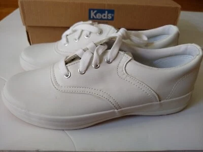 NWB Keds School Days II Sneaker White Low Top Lace Up Comfort Shoes Big Kids 6M - Image 1 of 4