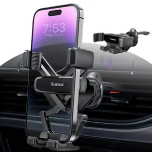 Esoulk NEW Universal Car Mount Phone Holder Gravity Auto Lock Air Vent - Black - Picture 1 of 11