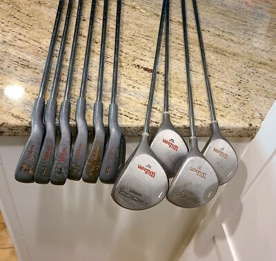 Wilson HT1000 Flow Weight RH Golf Club Set 1,3,5,7 & PW,3,4,5,7,9. Set of 10 - Image 1 of 4