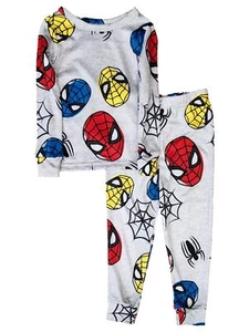 Boys Spiderman Gray Long Sleeve T-Shirt & Sleep Pants Pajama Set Size 4 - Picture 1 of 2