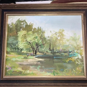 Vintage Oil Paintings Signed 16”x 20” - Picture 1 of 6