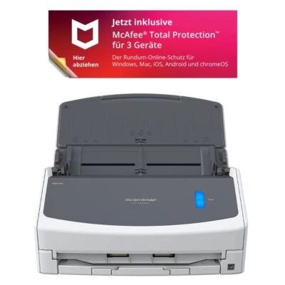 AKTION: Fujitsu ScanSnap iX1400 Dokumentenscanner inkl. McAfee Total Protection - Bild 1 von 4