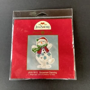 Jim Shore Kit punto croce pupazzo di neve danza 3,5" x 5" K6T9 - Foto 1 di 2