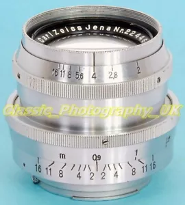 Zeiss BIOTAR 1:2 f=5.8cm Rare HEAVY Type Chromed Brass 58mm F2 Lens for Exakta - Picture 1 of 13
