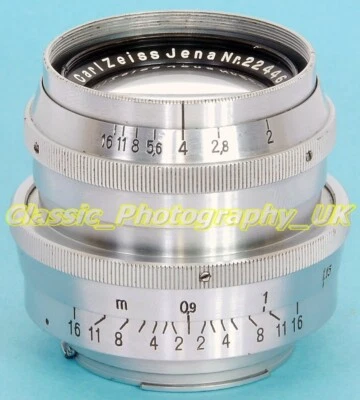Zeiss BIOTAR 1:2 f=5.8cm Rare HEAVY Type Chromed Brass 58mm F2 Lens for Exakta - Image 1 of 4