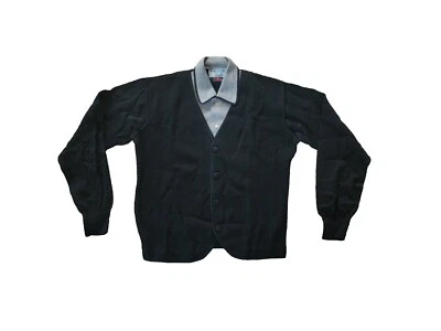 Cárdigan polo de lana Enzo Paccini vintage MOD 50-60 para hombre suéter tejido talla M Foto 1 de 4