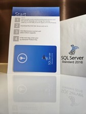 SQL Server 2016 STANDARD License Product Key Card