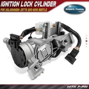 Ignition Lock Cylinder Zamak 5 for Volkswagen Jetta 2011-2018 Beetle 2012-2019 - Picture 1 of 9