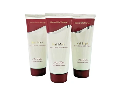 Mon Platin Hair Mask Black Caviar & Silk Protein 3.4oz /100ml -SET OF 3 - Image 1 of 3
