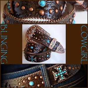 women's plus size concho belt