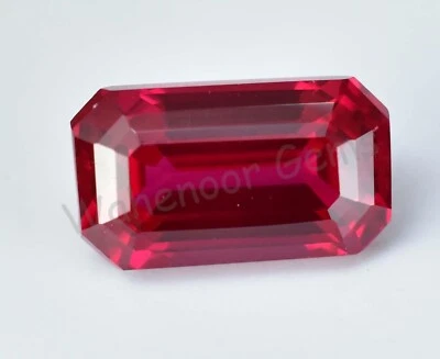 Natürlich Pyrop Granat 7.10 Karat Smaragd Agl Zertifiziert Mosambik Lose - Bild 1 von 4