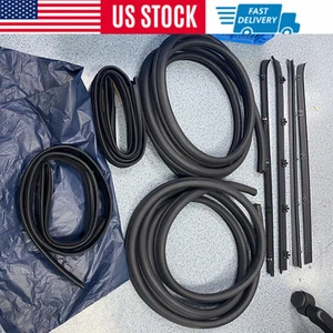 Complete Door Window Weatherstrip Seals Set Kit for 1981-1991 Chevy GMC Dhiiehdk - Picture 1 of 17