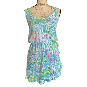 Lilly Pulitzer Analee Romper What a Lovely Place Size X-Small NEW - Picture 1 of 4
