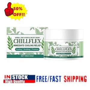 100g Herbal Joint & Muscle Relief Cream Chillflex Immediate Cooling IN STOCK - Picture 1 of 14