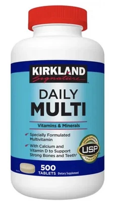 Kirkland Signature Daily Multi, 500 comprimidos Foto 1 de 3