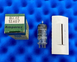 ONE Amperex ECC82 12AU7 Vacuum Tube/NOS/ Amplitrex Tested/Angle Halo Getter 1957 - Picture 1 of 16