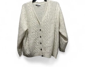Vintage White Stag USA White Cardigan Sweater Women’s Size 4X - Picture 1 of 6