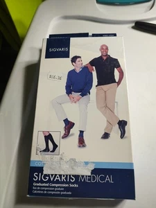 Sigvaris Essential 232 Algodón Hombre 20-30 Puntera Cerrada Hasta la Rodilla Compresión - Imagen 1 de 10