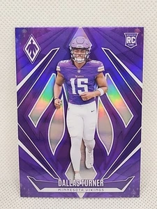 DALLAS TURNER 2024 PHOENIX FOOTBALL ROOKIE PURPLE VIKINGS #174 Rookie Card - Picture 1 of 2
