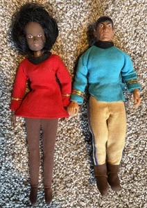 Vintage Mego Star Trek Mr. Spock & Lt. Uhura Action Figure 1974 AS IS READ - Picture 1 of 12