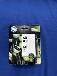 Neu Original HP 60 Schwarz 60 Farben Tintenpatrone Photosmart C4635 C4680 - 2 Stück - Bild 1 von 5