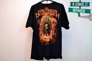 Camiseta De Colección Five Finger Death Punch Band Negra con Gráfico Para Hombre Talla XXL - Imagen 1 de 8