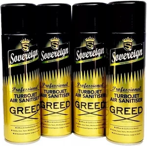 4 x Sovereign Greed Turbojet Luftreiniger Auto Home Office Erfrischer Spray - Bild 1 von 1