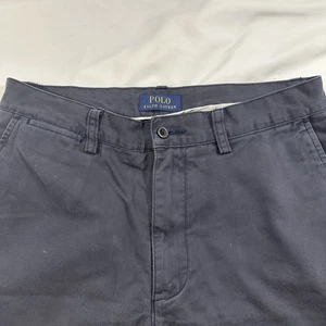Polo Ralph Lauren blu navy chino pantaloncino piatto davanti uomo taglia 30 - Foto 1 di 7