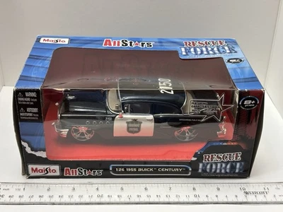 Maisto All Stars 1955 别克 Century Highway Patrol Rescue Force 1:26 压铸 09 — 第 1/4 张图片