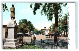 Main Street & Soldiers Monument Sag Harbor LI, Long Island NY, New York - Foto 1 di 2