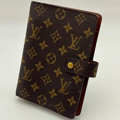 LOUIS VUITTON R20105 Monograma Agenda MM Day Planner Cubierta Marrón Auténtico B117 Foto 1 de 4