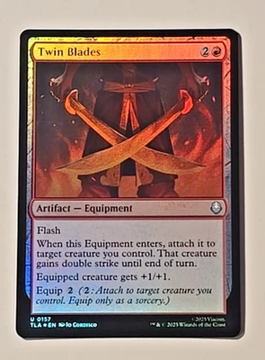 Magic The Gathering Avatar the Last Airbender Twin Blades Foil - Image 1 of 4