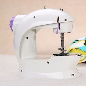 Máquina de Coser Mini 2 Velocidades Doble Hilo Portátil Máquina de Coser (Enchufe) - Imagen 1 de 7