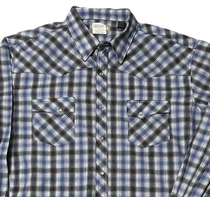 Chemise Wrangler Wrancher - Homme XXL - Plaid Pearl Snap Western Cowboy - Photo 1/22