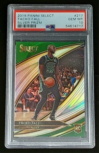 TACKO FALL 2019 Select Courtside SILVER PRIZM ROOKIE PSA 10 Boston Celtics RARE! - Picture 1 of 2