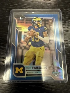 2025 Bowman Chrome U Bryce Underwood 1st Blue /150 Michigan - Picture 1 of 5