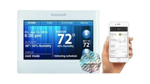Honeywell TH9320WF5003 Wi-Fi 9000 Color Touch Screen Programmable Thermostat,... - Bild 1 von 4