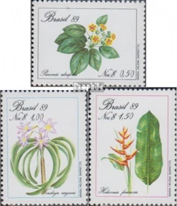 Brazil 2299-2301 (complete.issue.) unmounted mint / never hinged 1989 Flowers - Picture 1 of 1