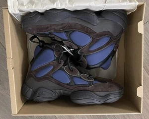 ADIDAS YEEZY KANYE 500 HIGH Tyrian Black / Blue  US 12  New In Box  FY4269 - Picture 1 of 7