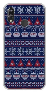 Coque en silicone imprimée compatible Huawei P20 Lite Pull de Noël bleu - Imagen 1 de 3