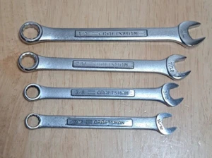 4 Craftsman Combination Wrenches 11/32 3/8 7/16 1/2 Made In USA - Picture 1 of 18
