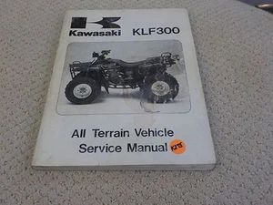 KAWASAKI 1986 1987 KLF300 ATV SERVICE MANUAL (K275) - Imagen 1 de 1