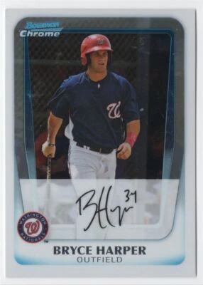 2011 Bowman Chrome Prospects Bryce Harper Washington Nationals #BCP111 - Image 1 of 2