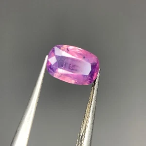 Natural Kashmir Opalescent Sapphire,1.05 Ct orange-Purple Cushion Loose Gemstone - Picture 1 of 7