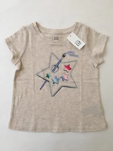 NEW Baby Gap Toddler Girl Graphic T Shirt Art Star Paint Pallet Soft Cotton 2T - Picture 1 of 5