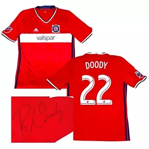 Chicago Fire Signed Jersey Adidas Clima Cool #22 Patrick Doody SIGNED SIZE Y-XL - Picture 1 of 17
